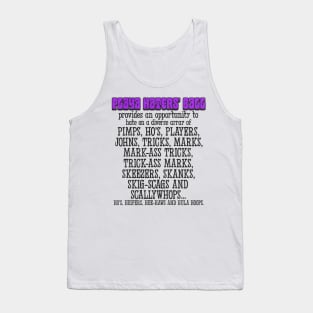 Playa Haters' Ball Attendees Tank Top